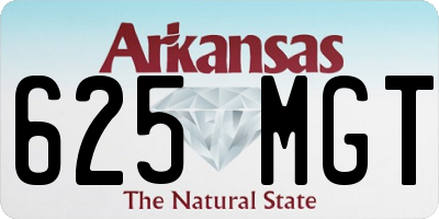 AR license plate 625MGT