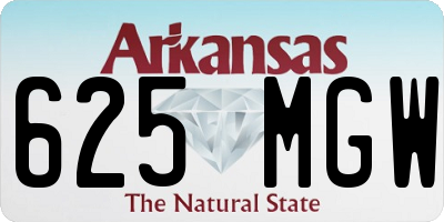 AR license plate 625MGW