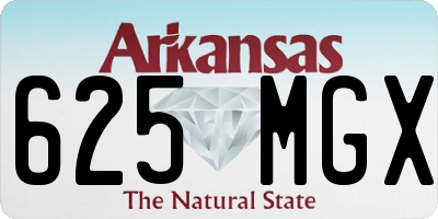 AR license plate 625MGX