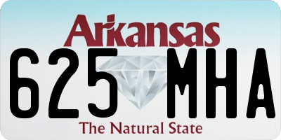 AR license plate 625MHA