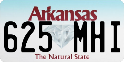 AR license plate 625MHI