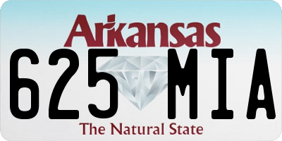 AR license plate 625MIA