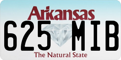 AR license plate 625MIB