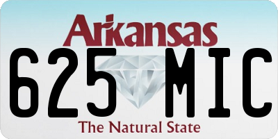 AR license plate 625MIC