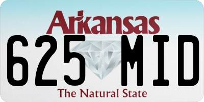AR license plate 625MID
