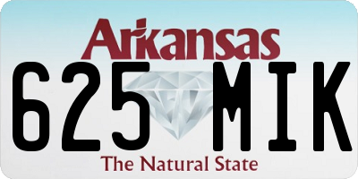 AR license plate 625MIK