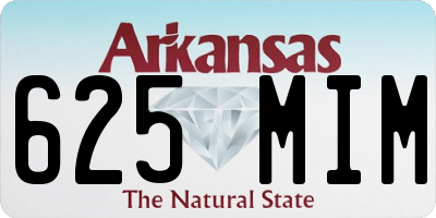 AR license plate 625MIM