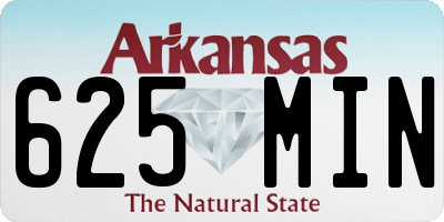 AR license plate 625MIN