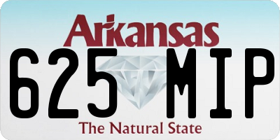 AR license plate 625MIP