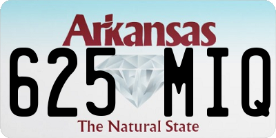 AR license plate 625MIQ