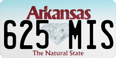 AR license plate 625MIS