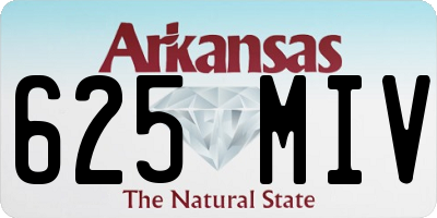 AR license plate 625MIV