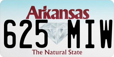 AR license plate 625MIW