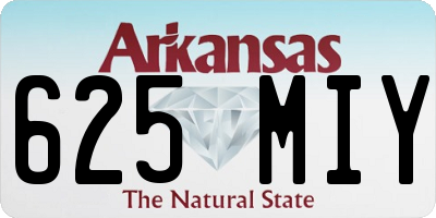 AR license plate 625MIY
