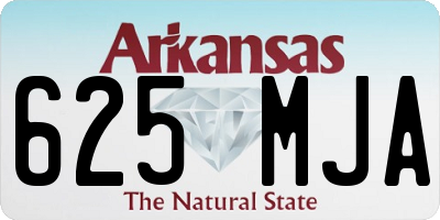 AR license plate 625MJA