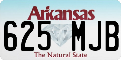 AR license plate 625MJB