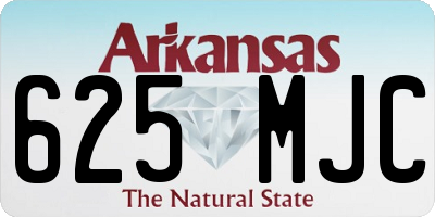 AR license plate 625MJC