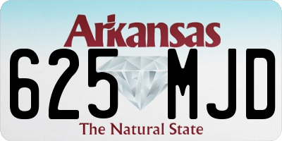AR license plate 625MJD