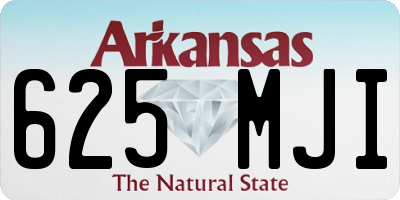 AR license plate 625MJI