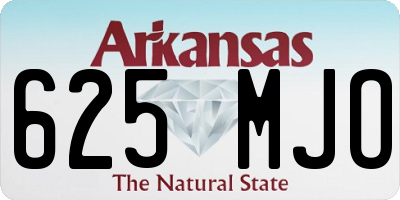 AR license plate 625MJO