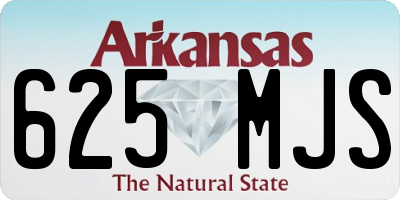 AR license plate 625MJS