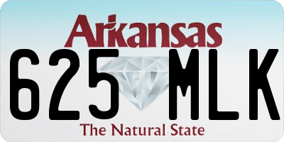 AR license plate 625MLK
