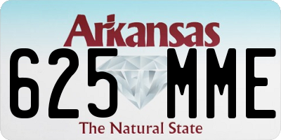 AR license plate 625MME