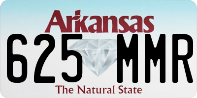 AR license plate 625MMR