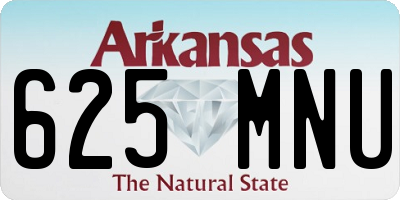 AR license plate 625MNU