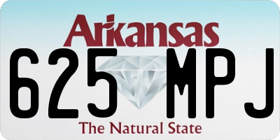 AR license plate 625MPJ