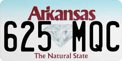 AR license plate 625MQC