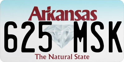 AR license plate 625MSK