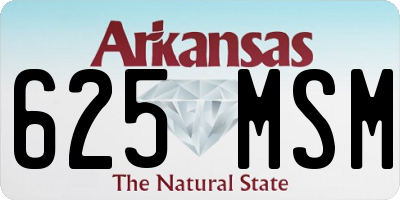 AR license plate 625MSM