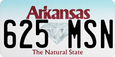 AR license plate 625MSN