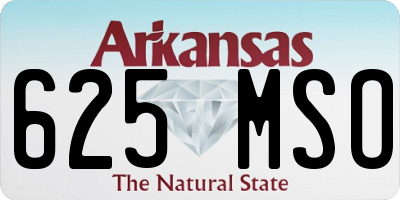 AR license plate 625MSO