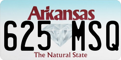 AR license plate 625MSQ