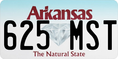 AR license plate 625MST