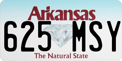 AR license plate 625MSY