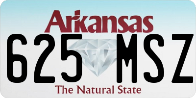 AR license plate 625MSZ