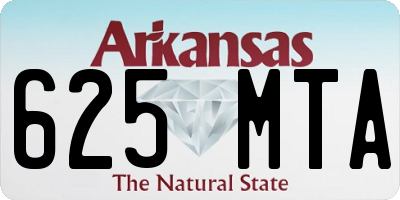 AR license plate 625MTA