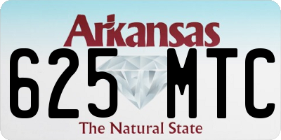 AR license plate 625MTC