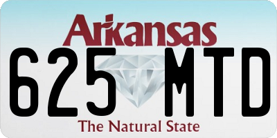 AR license plate 625MTD