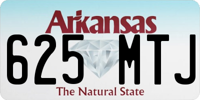AR license plate 625MTJ