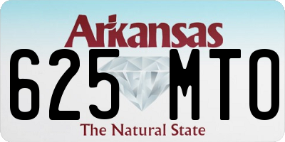 AR license plate 625MTO