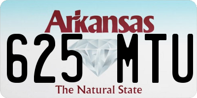 AR license plate 625MTU