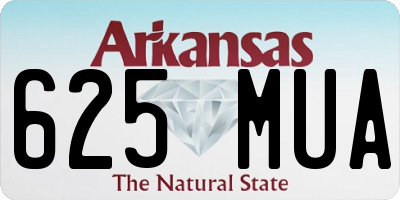 AR license plate 625MUA