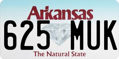 AR license plate 625MUK