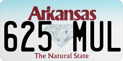 AR license plate 625MUL