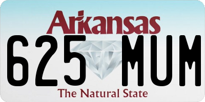 AR license plate 625MUM