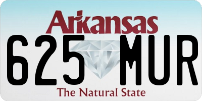 AR license plate 625MUR